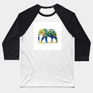 Design 36 Mosaic Elephant Baseball T-Shirt